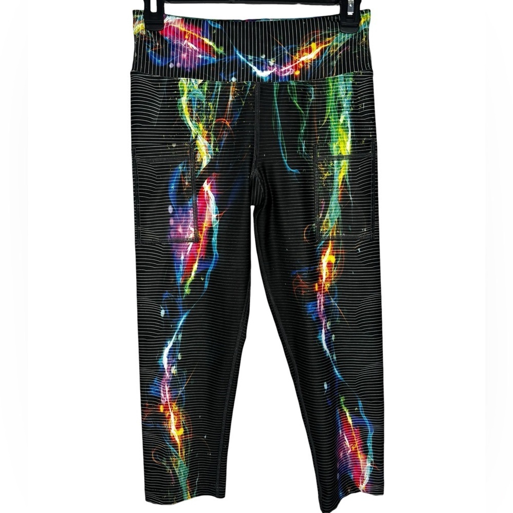 INKnBURN Women’s Enigma Capri Athletic Leggings Size 4 Cycling Athletic